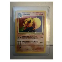 Pokemon Flareon Jungle 3/64 Holo Unlimited Holo Rare 70 HP Stage 1 Card - Image 1