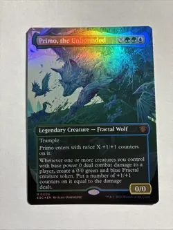 Primo, the Unbounded Borderless Secrets of Strixhaven Foil MTG Plus Bonus Card!! - Image 1
