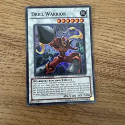 *** DRILL WARRIOR *** SUPER RARE DREV-ENSE1 (LP) YUGIOH! - Image 1