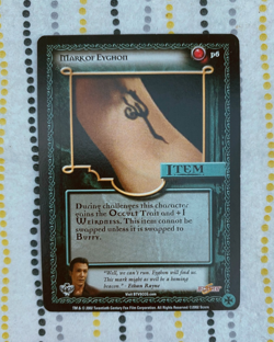 P6 Mark of Eyghon Buffy CCG TCG Angel's Curse Promo Card | 1st Print - Image 1