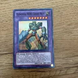 SUPER RARE Elemental HERO Grand Neos LCGX-EN060 1st Edition Yugioh Ehero - LP - Image 1