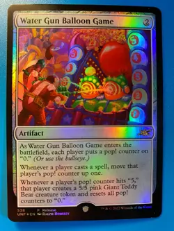 MTG 1x FOIL Water Gun Balloon Game 538 Unfinity Release Magic Gathering x1 NM - Image 1