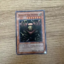 YUGIOH SANGA OF THE THUNDER MRD-025 SUPER HP/CREASES - Image 1