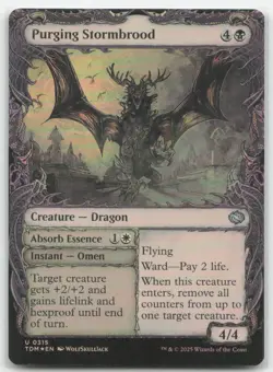 Purging Stormbrood (Showcase) 315 FOIL TDM Tarkir: Dragonstorm MTG Magic NM - Image 1