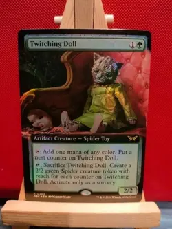 Twitching Doll FOIL (Extended Art) - Duskmourn - Rare - NM - MTG - Image 1