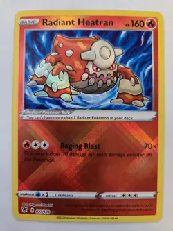 Radiant Heatran 027/189 Radiant Rare Astral Radiance NM/M Pokemon - Image 1