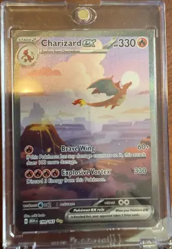 Pokemon Charizard ex 199/165 Special Illustration Rare Holo 330 HP English - Image 1