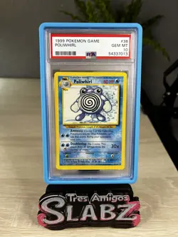 1999 Pokemon Poliwhirl Base Set 38/102 PSA 10 Gem Mint WOTC Vintage Ken Sugimori - Image 1
