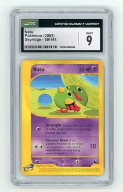 Natu Pokemon (2003) Skyridge #80/144 Non-Foil CGC 9 MINT - Image 1