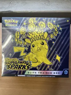 Pokemon TCG Surging Sparks Elite Trainer Box ETB Factory Sealed - Image 1