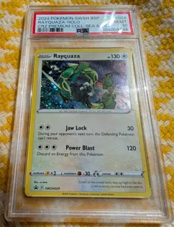2024 Pokemon SWSH BSP #029 Rayquaza-Holo CRZ Premium -Sea & Sky PSA 10 Gem Mint - Image 2