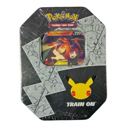Pokemon TCG 25th Anniversary Tin - Lance's Charizard V - New Sealed Celebrations - Image 1