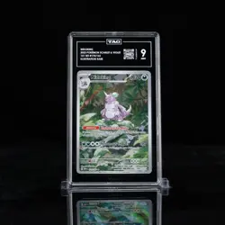 2023 POKEMON SCARLET VIOLET 151 MEW EN NIDOKING ILLUSTRATION RARE 174/165 TAG 9 - Image 1