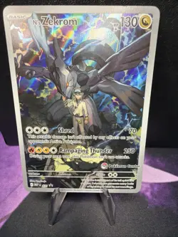 Pokemon TCG N’s Zekrom Pokemon Center Stamped Holo Promo Illustration Rare - Image 1