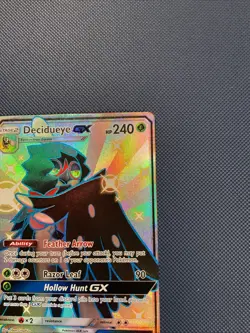 Decidueye GX SV47/SV94 Hidden Fates NM Shiny Pokemon TCG - Image 3