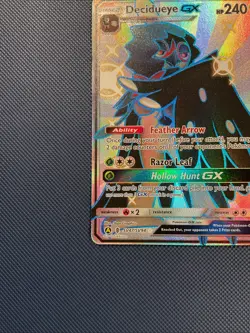 Decidueye GX SV47/SV94 Hidden Fates NM Shiny Pokemon TCG - Image 5
