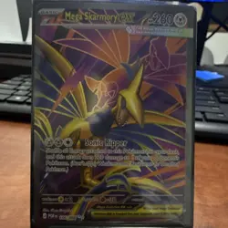Mega Skarmory EX 106/088 Foil Basic 260 HP 220 Attack POR Pokemon TCG EN - Image 1