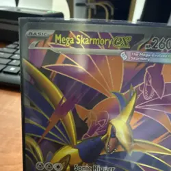 Mega Skarmory EX 106/088 Foil Basic 260 HP 220 Attack POR Pokemon TCG EN - Image 2