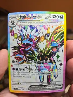 Pokemon TCG Surging Sparks Hydreigon EX Full Art Ultra Rare Holo Nm - Image 1