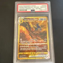 Pokemon Origin Forme Dialga VSTAR Secret Rare Holo Crown Zenith GG68 PSA 10 - Image 1