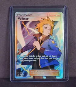 NM - Pokemon TCG Volkner 156/156 Full Art Trainer Ultra Rare Prism Holo - Image 1