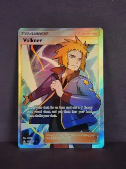 NM - Pokemon TCG Volkner 156/156 Full Art Trainer Ultra Rare Prism Holo - Image 2