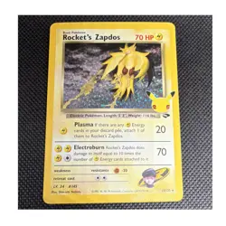 Nintendo Pokemon TCG Rocket's Zapdos 15/132 Gym Challenge 70 HP Holo Rare 1999 - Image 1
