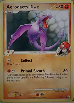 Aerodactyl GL 55/111 Common Rising Rivals Pokemon Lightly Played - Image 1