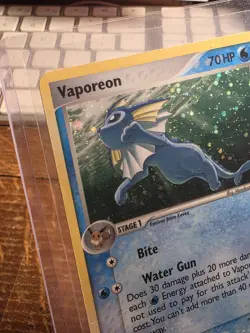 Pokemon TCG - Vaporeon 6/17 Holo Rare POP Series Promos 3 - Damaged Crease - Image 2