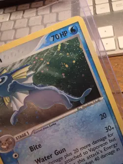 Pokemon TCG - Vaporeon 6/17 Holo Rare POP Series Promos 3 - Damaged Crease - Image 3