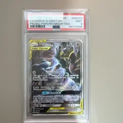 Pokemon Garchomp & Giratina GX SM193 SM Black Star Promo Holo TAG TEAM PSA 9 - Image 1
