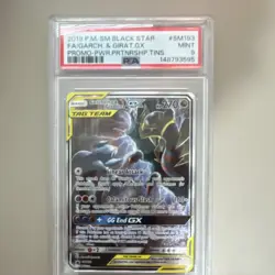 Pokemon Garchomp & Giratina GX SM193 SM Black Star Promo Holo TAG TEAM PSA 9 - Image 3