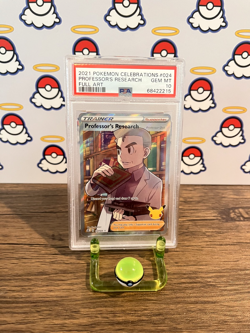 Professor's Research 024/025 Full Art Pokemon Celebrations - PSA 10 GEM MT - Image 1
