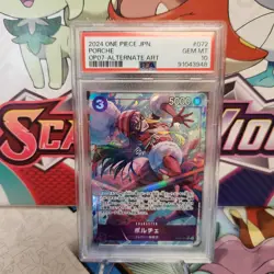 PSA 10 One Piece Porche OP07-072 Alt Art Japanese - SHIPS FAST - *Small Crack* - Image 1