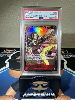 2025 ONE PIECE PROMOS OFFICIAL EVENT TOP PRIZE #013 YASOPP PSA 10 - Image 1
