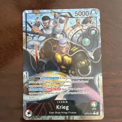 ONE PIECE ENGLISH Krieg (Alt Art) OP15-001 L Adventure on KAMI's Island - NM - Image 1