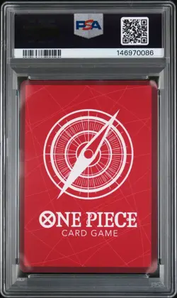 2025 ONE PIECE ST29 #001 EGGHEAD B&W MONKEY D. LUFFY LEADER PARALLEL PSA 10 - Image 2