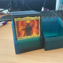 LOTR MTG Sauron Dark Lord Commander Deck (Upgraded Deck) Includes Rare Cards - Image 1