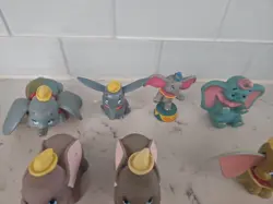 Vintage Lot Of 9 Disney Dumbo The Elephant Figures - Image 2