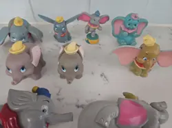 Vintage Lot Of 9 Disney Dumbo The Elephant Figures - Image 3