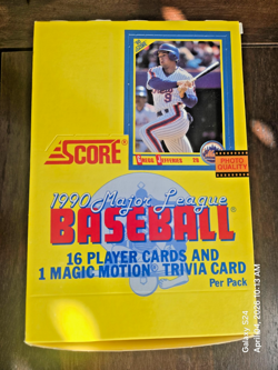 1990 Score Baseball MLB Box 36 Sealed Packs 16 Cards Per Pack Unopened Packs - Image 1
