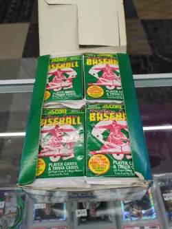 1991 Score Series 1 Wax Box Baseball, 36 Sealed Packs - Image 2