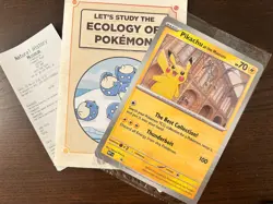 Pokemon Pikachu At The Museum Limited Edition Sealed Card - National History - Image 1