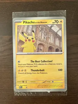 Pokemon Pikachu At The Museum Limited Edition Sealed Card - National History - Image 3