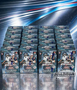 2025 Topps Chrome NFL Football Value Blaster Box / Factory Sealed / 20x Lot 🔥🥶 - Image 1