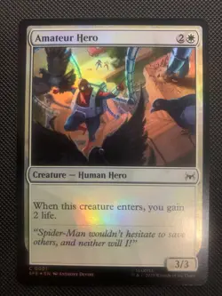 MTG Spider-Man Amateur Hero Foil Magic The Gathering - Image 1