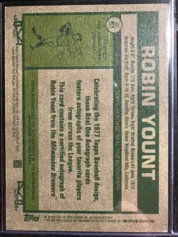2026 Topps Heritage - Real One Autographs Robin Yount #ROA-RY (AU) - Image 2