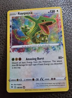 Pokemon Rayquaza 138/185 Vivid Voltage, Near Mint Condition - Image 1