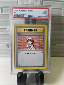 1999 POKEMON GAME #91 BILL PSA 9 MINT BASE SET SHADOWLESS - Image 4