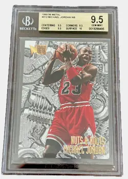 1995-96 Fleer Metal Nuts & Bolts Michael Jordan #212 BGS 9.5 GEM MINT - Image 1